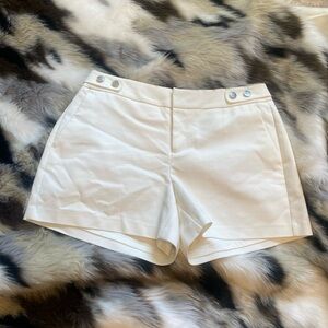 cream shorts